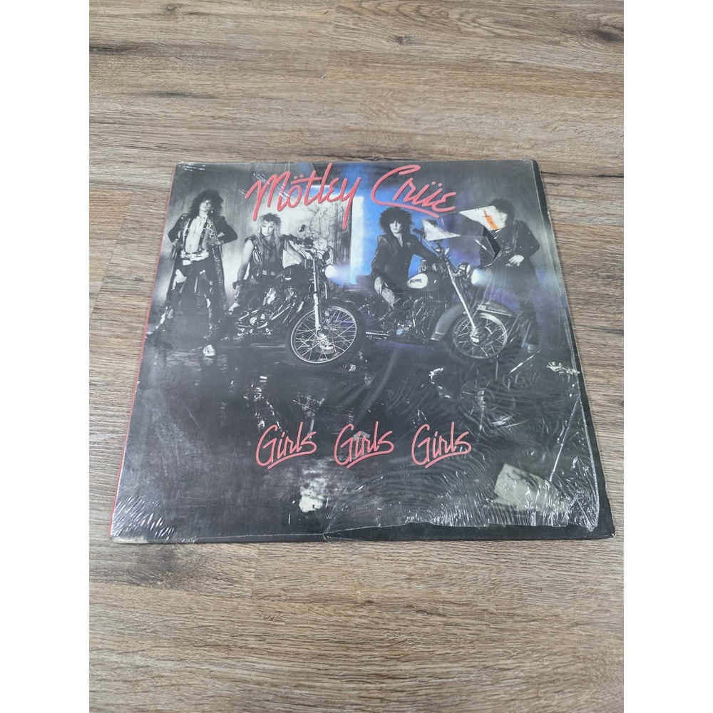 MOTLEY CRUE – GIRLS, GIRLS, GIRLS - VINYL LP 1987 Elektra Asylum Records